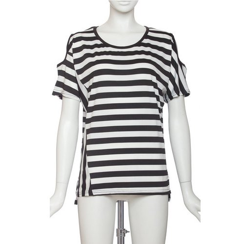 chouchou clair bonheur [シュシュクレール ボヌール] シャツ レディース ボーダー柄トップス コーデ