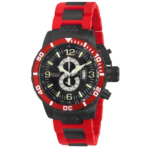 Invicta Men's 6601 Corduba Collection Red Chronograph Stainless Steel Watch