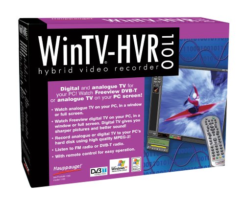 Hauppauge WinTV HVR1100 - Vista ready Hybrid PCI TV Tuner. Analogue / Digital freeview TV on your PC!