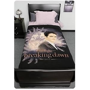 Twilight Breaking Dawn Blanket - Edward with Crest and Ferns
