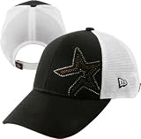 Houston Astros Women's Hat: New Era Jersey Shimmer Trucker Mesh Hat