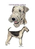 Airedale - Double Image by Cindy Farmer