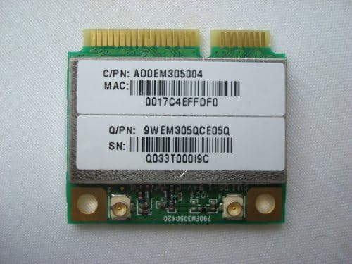 Atheros Ar5b95h 580101-001 B/g/n Half-mini Wireless N Card Minicard