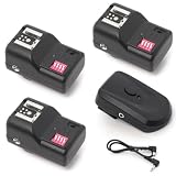 16 Channel Wireless Radio Flash Trigger SET with 3 Receivers for Speedlite LF107