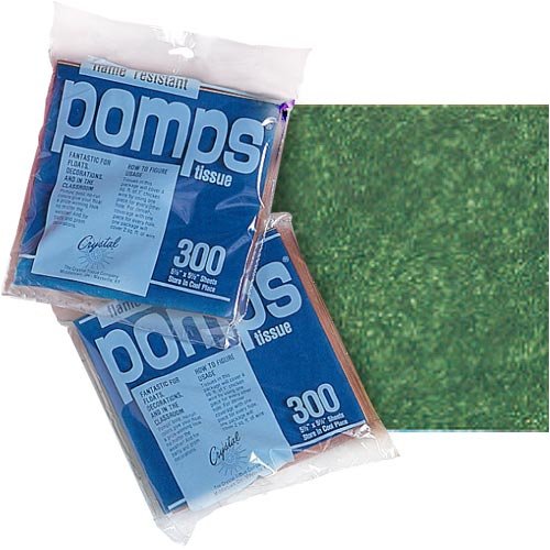 Childrens Toyshop  Sporting Goods : Pomps Tissue Squares Hot Green