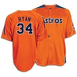 Astros - Majestic Men's Cooperstown Laser Jersey - Ryan, Nolan ( sz. XXL, Orange : Ryan, Nolan : Astros )