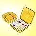 Sannysis Portable Mini 4 Slots Drug Medicine Pill Box Case Organizer (Orange)