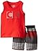 Calvin Klein Baby-Boys Infant Red Tank Top with Microfiber Shorts