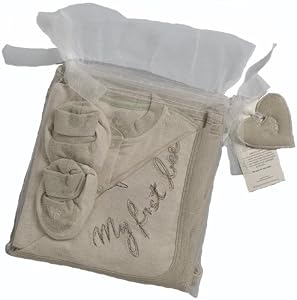 Organic Cotton Baby 6-piece Gift Set (Nb-3m, Green Tea & Pistachio)