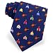 Silks and Saddles Tie by Alynn Novelty - Navy blue Silk