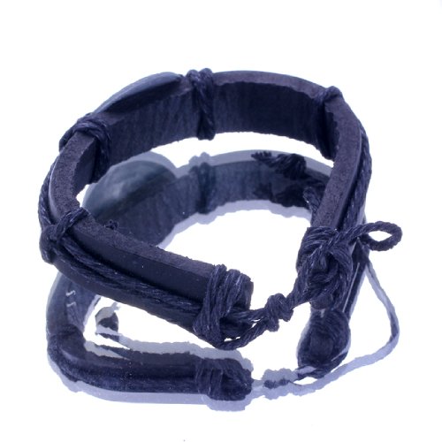 EOZY 1Pc Bracelet En Corde de Chanvre Avec Coin Tout Le Monde Réglable 6-9cm