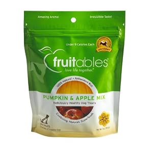 Fruitables All Natural Pumpkin & Apple Dog Treat, 7oz pouch Fruitables All-Natural Pumpkin & Apple Dog Treat, 7oz pouch
