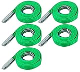 スリングベルト 5本セット 4m 幅50mm 使用荷重1600kg ナイロンスリング 吊上げ 牽引