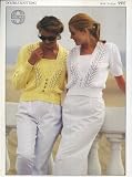 SIRDAR 9502 KNITTING PATTERN : Ladys lacy sweaters (30-44in) (Sirdar DK)