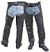 Black Leather Motorcycle Chaps - Leatherbull (Free U.S. Shipping)
