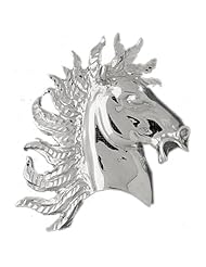 Clevereves 14K White Gold Pendant Horse Head 19.3 - Gram(s)