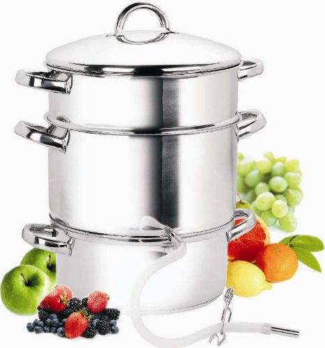 Cook N Home 9-1/2-Quart Stainless-Steel Juicer Steamer