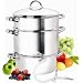 Cook N Home 9-1/2-Quart Stainless-Steel Juicer Steamer