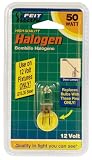 Feit Electric BPQ50T4 50-Watt T4 JC Halogen Bulb with Bi-Pin Base, Clear