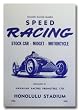 1952 Honolulu Stadium Midget Racing Poster Print