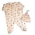 Halo Organic Cotton Coveralls and Hat - Teacups