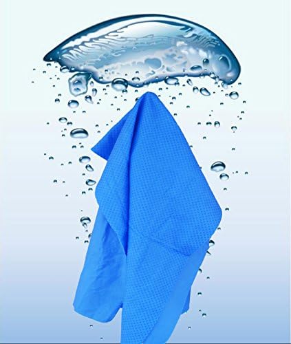 LinRin Chilly Pad Evaporative, Cooling Towel, Snap Towel (blue )