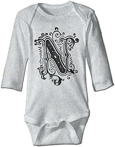 Curly Letter N Amazing Unisex Climb Clothes Romper For Infant