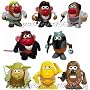 Star Wars Mr. Potato Head 8 Pcs. Set Disney Exclusive.