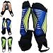 Rawxy Football Soccer Shin Guard with Ankle Protection Exceptional Flexible Soft Light Weight - for Adult Junior Youth Boys Girls