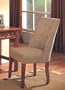 Desk Chair in Beige Microfiber