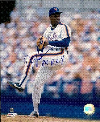 Autographed/Hand Signed Doc Gooden New York Mets 8x10 Photo