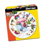 Simpsons Snowy Christmas 500 Piece Circular Jigsaw