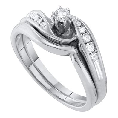 Cheap Girls Jewelry 0.25CTW ROUND DIAMOND BRIDAL SET For Sale Cheap Girls Jewelry 0.25CTW ROUND DIAMOND BRIDAL SET For Sale
