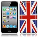 APPLE IPOD TOUCH 4TH GEN UNION JACK GLOSSY BACK COVER CASE / SKIN / SHELL PART OF THE QUBITS ACCESSORIES RANGE