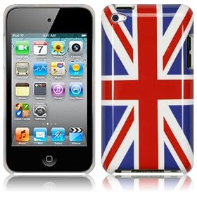 APPLE IPOD TOUCH 4TH GEN UNION JACK GLOSSY BACK COVER CASE / SKIN / SHELL PART OF THE QUBITS ACCESSORIES RANGE