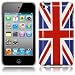 APPLE IPOD TOUCH 4TH GEN UNION JACK GLOSSY BACK COVER CASE / SKIN / SHELL PART OF THE QUBITS ACCESSORIES RANGE
