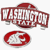 Washington State Cougars Hat Clip Golf Ball Marker