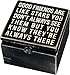 Primitives by Kathy Classic Hinged Wood Box, 4 x 4 x 7.75-Inches, Good Friends are Like Stars