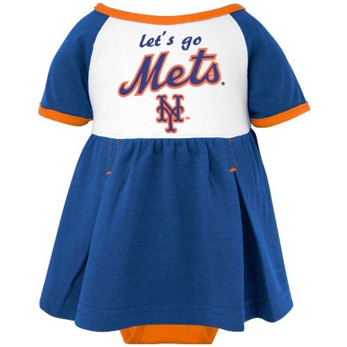 New York Mets Infant Creeper Dress By Majestic Athletic 12 Months