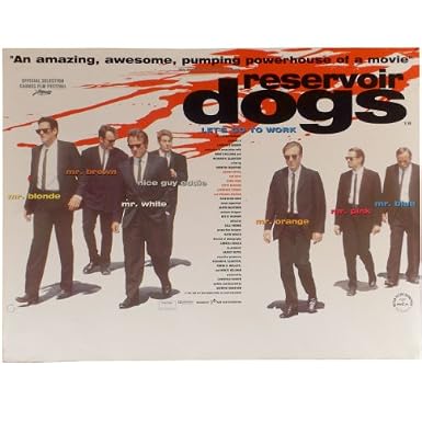 Reservoir Dogs Original Cinema Poster