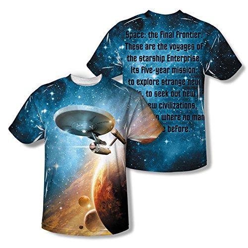 Star Trek The Final Frontier Sublimation Print Polyester Adult T-shirt