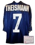 Joe Theismann Notre Dame Fighting Irish NCAA Hand Signed Authentic Style Home Blue Jersey
