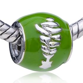 Buy I Love Cube Heart European Charm Beads - Pandora Bead and Bracelet Compatible by Pugster