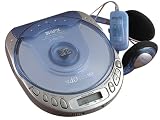 GPX C3943CT Personal CD Player with 40-Second Anti-Skip Protection (Translucent Blue)