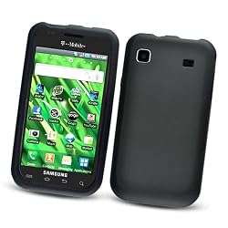 Samsung Vibrant T959 Galaxy S (T-Mobile) Silicone Skin Case, Black