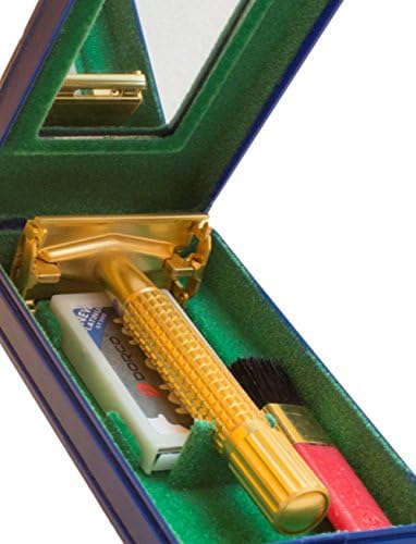 Fathers Day Sale - Drs ProChoice #1 BEST Double Edge Butterfly Safety Shaving Razor Kit, Weishi, Gold Plated, Great Value