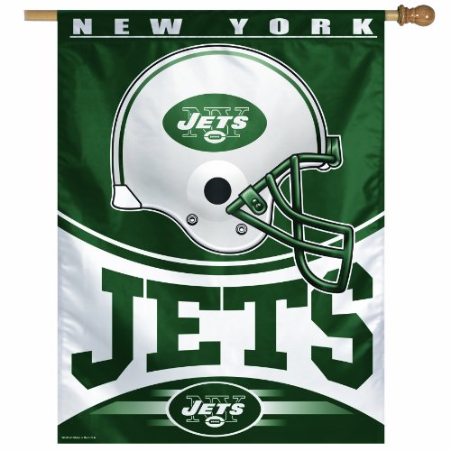 NFL New York Jets 27-by-37 Inch Vertical Flag at Amazon.com