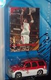 Houston Rockets NBA Diecast Cadillac Escalade with Tracy McGrady Upper Deck Trading Card Collectible Car