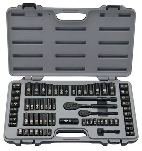 Stanley 92-824 Black Chrome and Laser Etched Socket Set, 69-Piece
