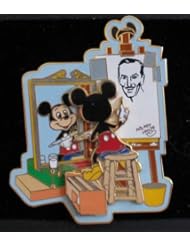 Disney Mickey Artist Easel 3D Norman Rockwell Spoof Self Portrait Pin 6318